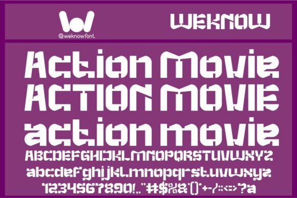 Action Movie Font for Bold Branding and Modern Design