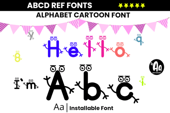 Alphabet Cartoon Font for Eye-Catching Campaigns
