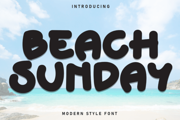 Beach Sunday: A Playful Display Font for Summer Campaigns