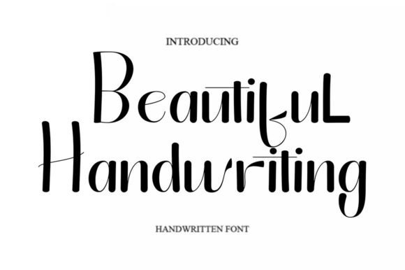 Beautiful Handwriting: A Playful Typeface for Editorial Design