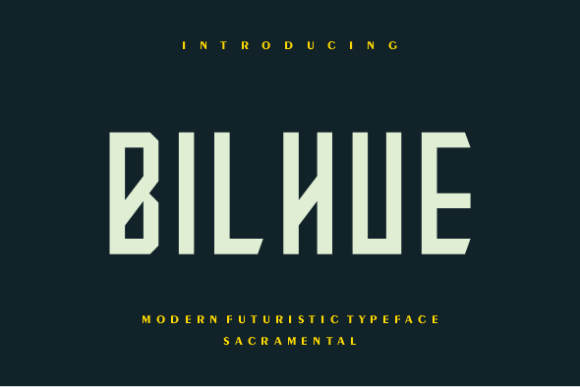Bilhue Font for Bold Editorial Design