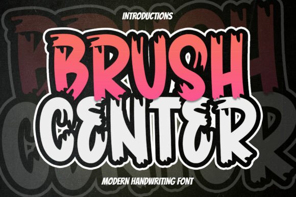 Brush Center: A Modern Display Font for Bold Editorial Design