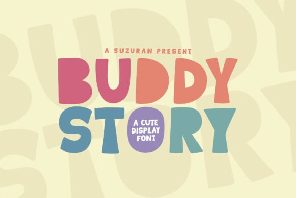 Buddy Story Font for Creative Makers and Handmade Shops