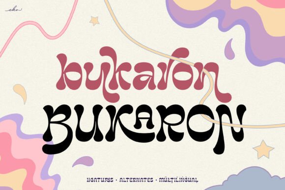 Bukaron: A Vintage Display Font for Creative Makers