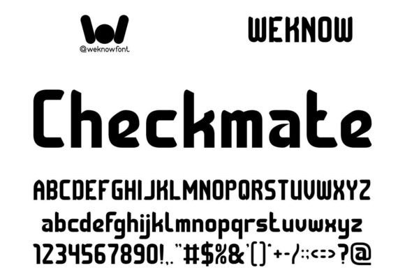 Checkmate: A Modern Gothic Display Font for Contemporary Branding