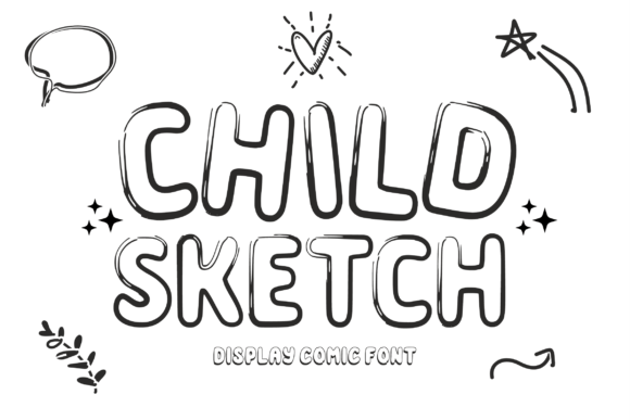 Child Sketch: A Playful Display Font for Creative Branding