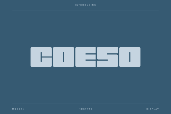 Coeso: A Bold and Modern Display Font for Editorial Design