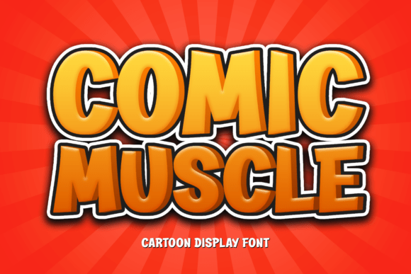 Comic Muscle Display Font for Bold Web Design