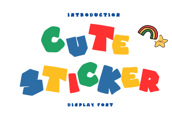 Cute Sticker: A Playful Font for Creative Branding