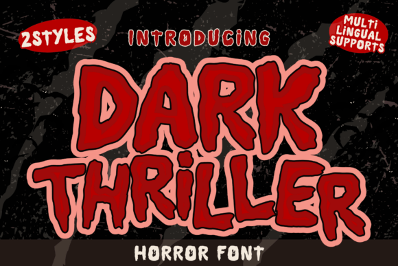 Dark Thriller Font for Seasonal Design and Branding