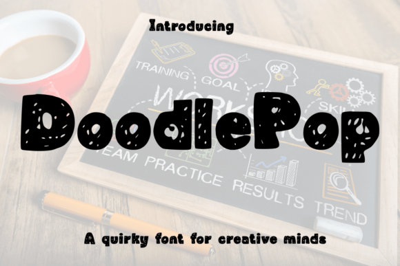 Doodlepop: A Whimsical Display Font for Creative Web Design