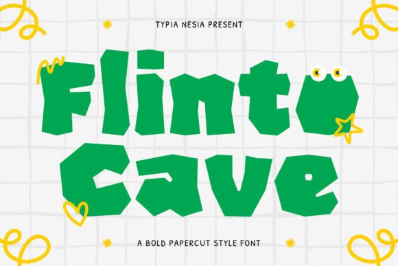 Flinto Cave: A Bold Display Typeface for Playful Editorial Design
