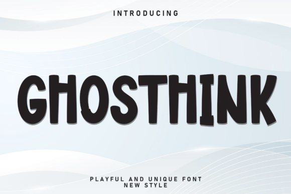 Ghosthink: A Spooky Display Font for Playful Editorial Design
