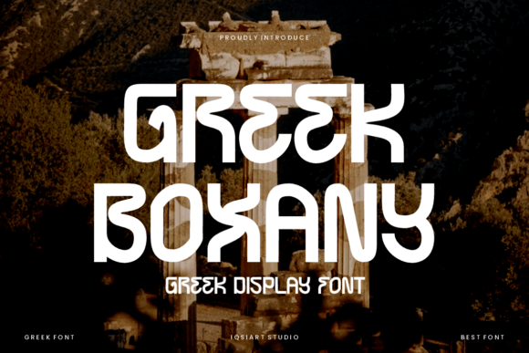 Greek Boxany: A Unique Display Font for Bold Branding