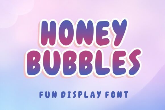 Honey Bubbles: A Nostalgic Display Font for Creative Projects