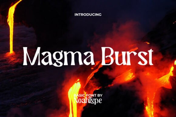 Magma Burst Font for Bold Branding and Dynamic Design