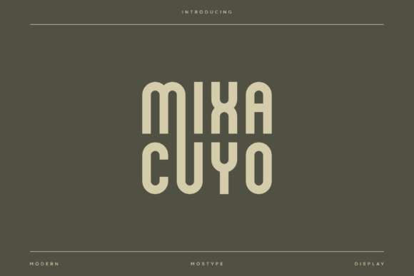Mixacuyo: A Bold Display Font for Handmade Creations