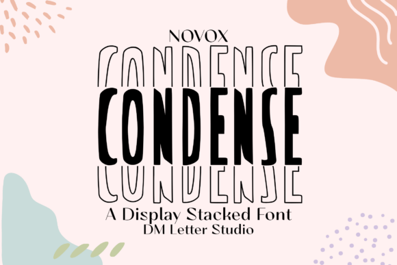 Novox Condense Stacked for Handmade Labels and Creative Projects