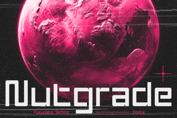 Nutgrade: A Futuristic Font for Creative Makers