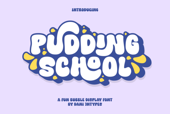Pudding School Font for Playful Editorial Design