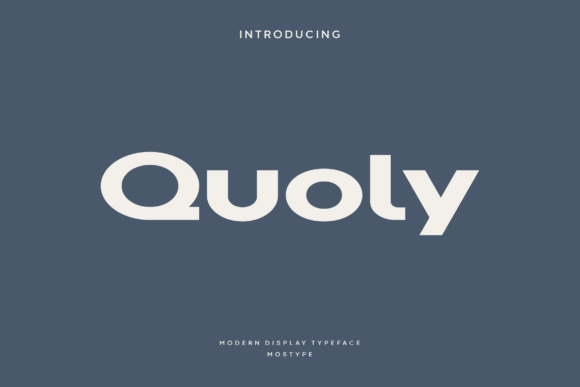 Quoly: A Professional Display Font for Small Business Branding