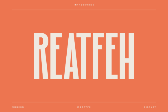 Reatfeh: A Sleek Font for Small Business Branding