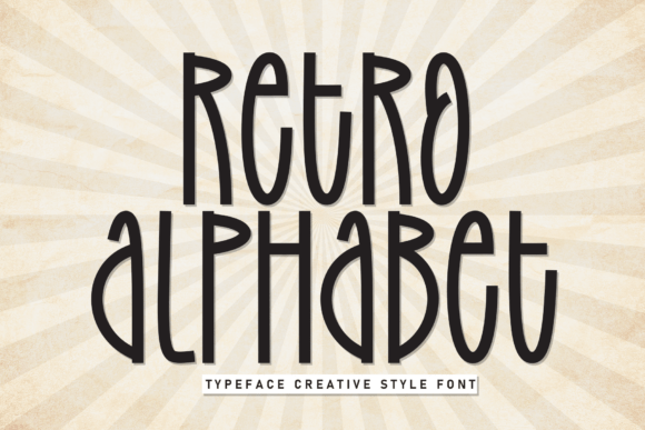 Retro Alphabet Font for Vintage-Inspired Editorial Design