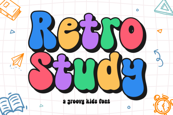 Retro Study Font for Captivating Visual Storytelling
