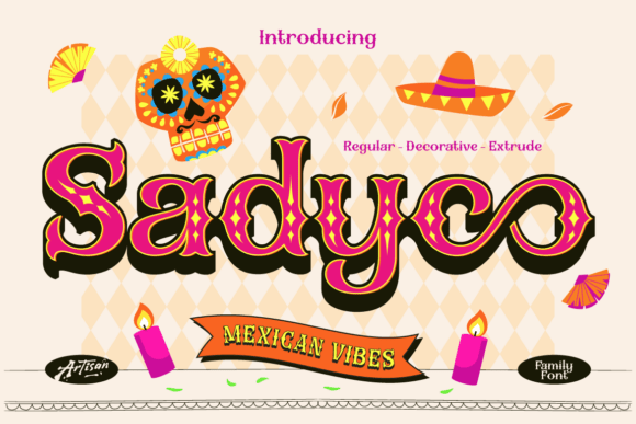 Sadyco: The Bold Display Font for Festive Campaigns