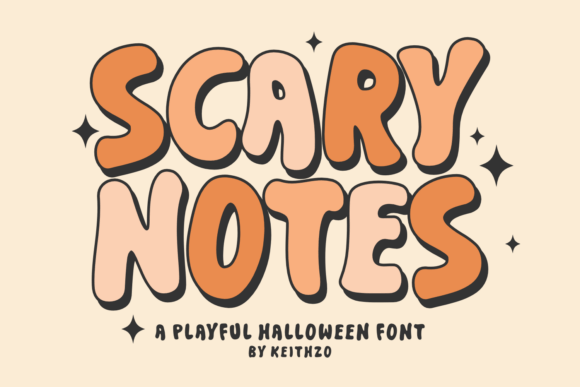 Scary Notes: A Stylish Display Font for Bold Branding