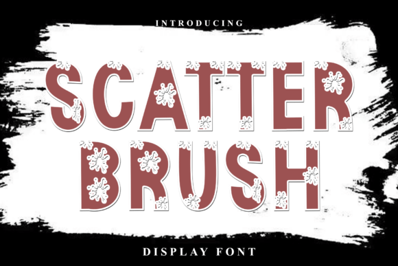 Scatter Brush: A Festive Display Font for Holiday Campaigns