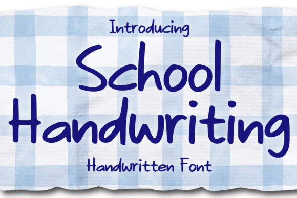 School Handwriting Font for Creative and Educational Design