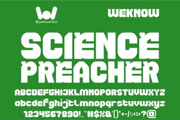 Science Preacher: A Futuristic Display Font for Bold Branding