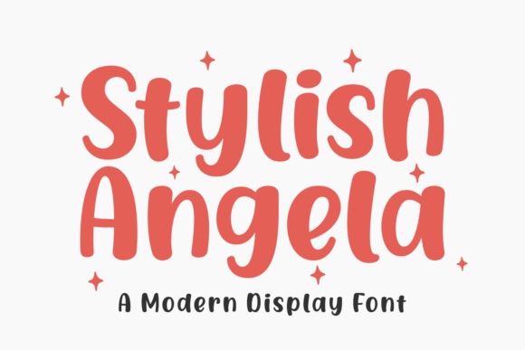 Stylish Angela Font for Captivating Branding Projects