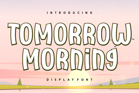Tomorrow Morning Display Font for Vibrant Editorial Design