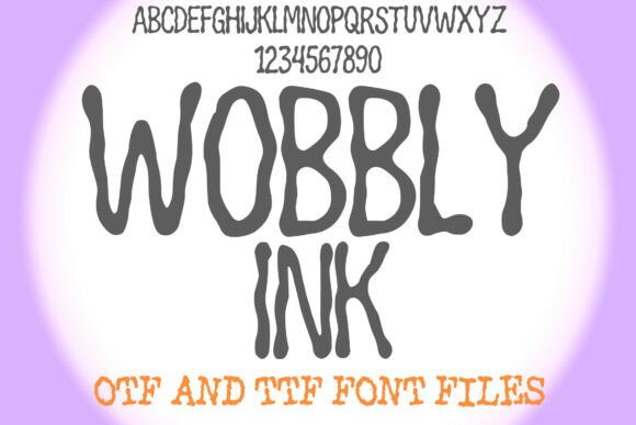 Wobbly Ink: A Playful Handwritten Font for Creative Projects